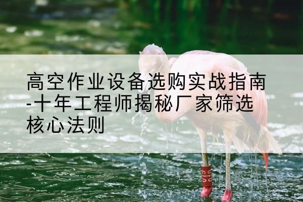 龙海剪叉式升降机厂家-高空作业设备选购实战指南-十年工程师揭秘厂家筛选核心法则